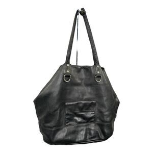 J. CREW Tote Marlowe Black Leather Shoulder Satchel Bag